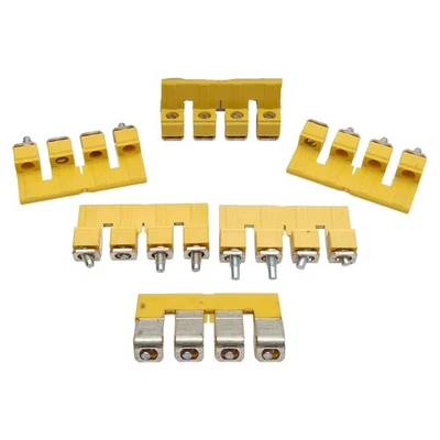 Lot of 6 Allen Bradley 1492-CJJ10-4 Screw Center Jumper Terminal, 4-Pole - Image 1 of 4