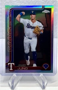 Josh Jung 2025 Topps Chrome Logo Lightboard SP Texas Rangers Case Hit - Bild 1 von 2