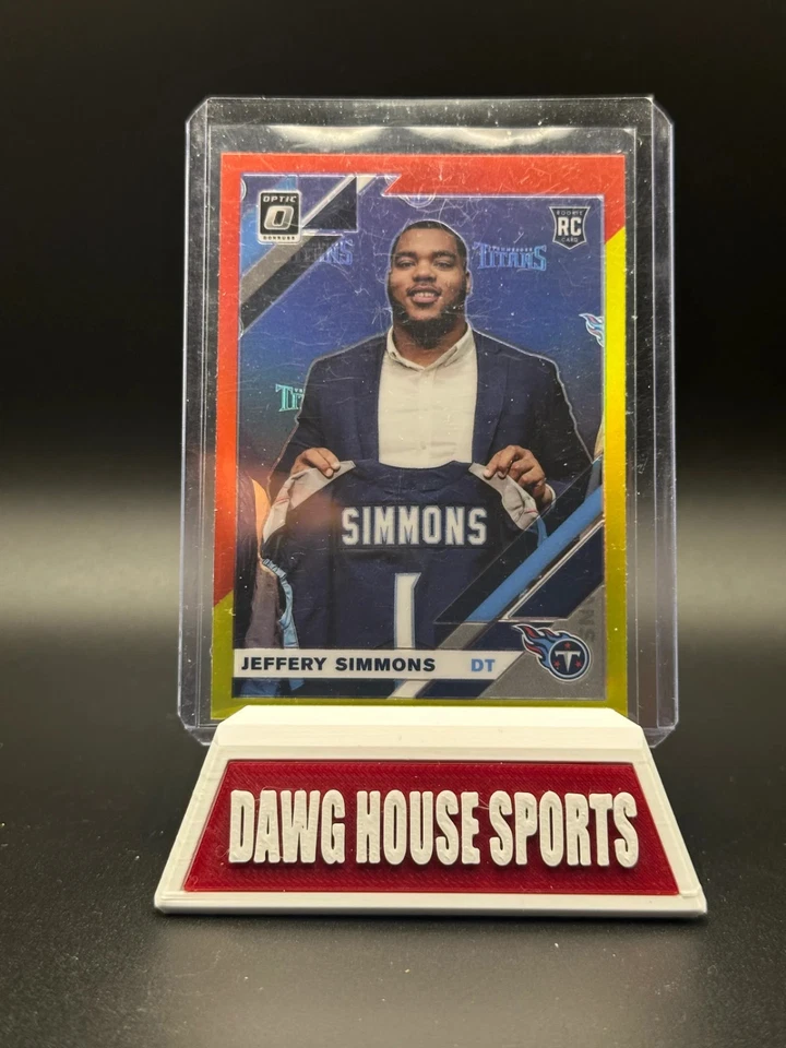 2019 Donruss Optic Red and Yellow #108 Jeffery Simmons - FB - Image 1 of 1