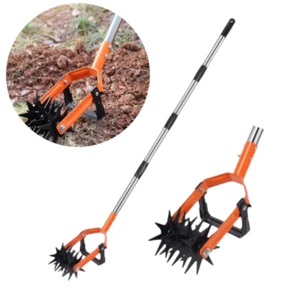 Rotary Cultivator Tool Rolling Steel Spike Tool Manual Lawn Tool F/ Garden Yard - Picture 1 of 12