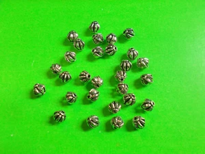 LOVELY LANTERN SPACER BEADS x 28 ( 6 X 6.5 mm ) JEWELLERY MAKING # 815 - Picture 1 of 8