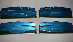 4Crucial Ballistix Sport 16 GB ( x 8 GB) DDR3-1600 RAM BLS8G3D169DS3.16FER BLUE - Picture 1 of 3