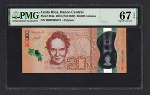 Costa Rica 20000 Colones 2018 (ND 2020) P284a Uncirculated Grade 67 - Picture 1 of 2