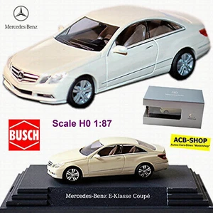 Mercedes-Benz Classe E Coupe 2009-11 C207 bianco calcito bianco 1:87 busch - Foto 1 di 9