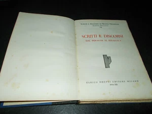 SCRITTI E DISCORSI DI BENITO MUSSOLINI DAL 1929 AL 1931  VOL 7 ED 1934 - Foto 1 di 2