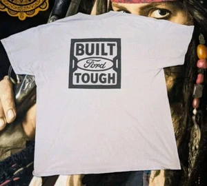 Ford "Built Tough" Tshirt XL Mens Light Grey Cotton Tee Port & Company Truck Car - Picture 1 of 16