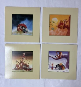 Disney Winnie the Pooh Art Prints 4 Seasons of Pooh Winter Spring Summer Fall - Picture 1 of 11