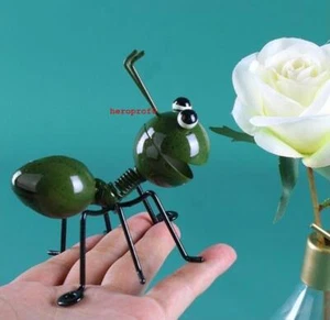 Metal Sculpture Ant Ornament Garden Art Cute Insects Garden Lawn Decoration - Picture 1 of 10