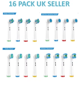 4 Types 16pcs Electric Toothbrush Heads Compatible With Oral B Braun Replacement - Picture 1 of 11