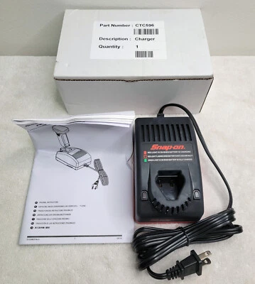 SNAP-ON TOOLS CTC596 NI-CAD BATTERY CHARGER FOR CTB517 CTB5196  NEW - Image 1 of 4