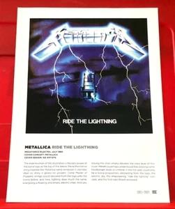 Metallica Ride The Lightning/Hanoi Rocks Album Cover Art PICTURE/PRINT 12" x 9" - Bild 1 von 4