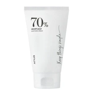 ANUA HEARTLEAF 70% SOOTHING CREAM 100ml, Korean Cosmetics, Kbeauty, sample