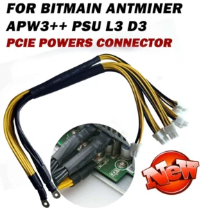 PCIE Powers Connector for Bitmain Antminer APW3++ PSU L3 D3 2023 In Stock NEW - Picture 1 of 7