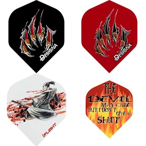 Dart Flights Claws Horror Standard Designs 1 Set Alchemy iflight Devil Samurai - Picture 1 of 5