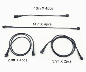 Cableado de extensión de 4 tamaños trabajo para Honda Yamaha Suzuki debajo de la carrocería luz multicolor - Imagen 1 de 8