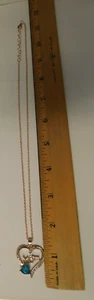 NEW MOM NECKLACE WITH FAUX GEM & FAUX DIAMONDS ON IT--NICE & REDUCED - Picture 1 of 4