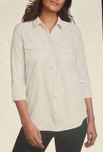 EDDIE BAUER WOMENS BUTTON UP BLOUSE TOP SHIRT ITEM NBR 1699065 - Picture 1 of 8