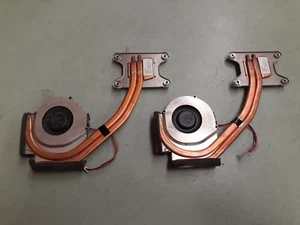 (2) IBM Lenovo T410 Laptop CPU Cooling Heatsink and Fan 45M2723 45N5907 - Picture 1 of 3