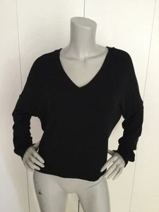 Maglione Michael Stars nero oversize ritagliato taglia S - Foto 1 di 7