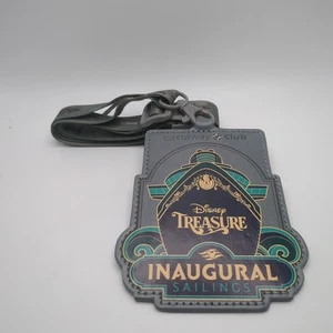 Disney Cruise Line Castaway Club Treasure Inaugural Sailing Silver Lanyard - Picture 1 of 10