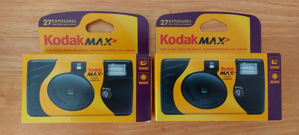 Kodak Max 35mm Film One-Time-Use Cameras - Image 1 of 1