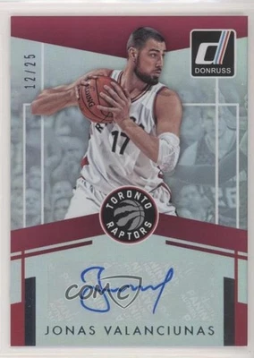 2016-17 Panini Donruss Elite Signatures /25 Jonas Valanciunas #53 Auto - Image 1 of 2