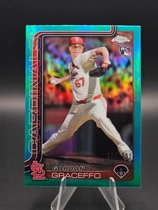 GORDON GRACEFFO - 2025 Topps Chrome - #256 Aqua Refractor /299 (RC) - Bild 1 von 2