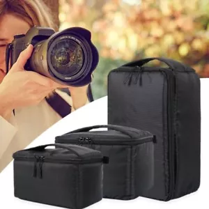 1X Bolsas de inserción de cámara DSLR impermeables protectores acolchados de partición interna portátiles - Imagen 1 de 18
