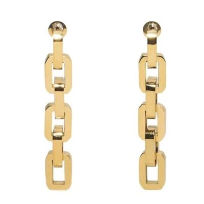 Eddie Borgo Supra Link Drop Earrings in Gold NWT - Image 1 of 4