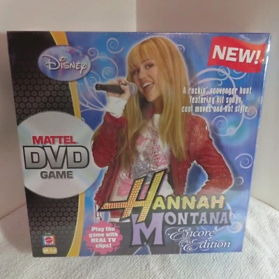 BRAND NEW Disney's Hannah Montana (Miley Cyrus) Encore Edition DVD Game - Mattel - Image 1 of 4