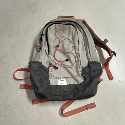 Mochila The North Face cinza bobo da corte II TNF última bolsa top escola aventura desbotada - Imagem 1 de 4