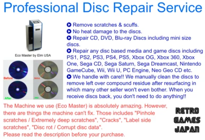 Servicio profesional de reparación de discos de CD DVD Videojuego Eliminar arañazos Foto 1 de 4