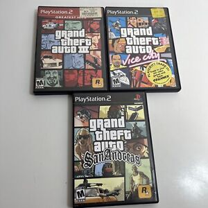 Gta Lot PlayStation 2 Grand Theft Auto 3, Vice City, And San Andreas