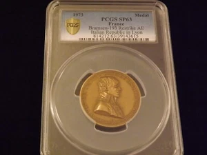1981  Bramsen-193  Italian Republic in Lyon    FRANCE  MEDAL     PCGS SP 62 BN - Picture 1 of 2