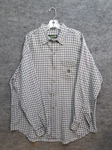 knights of round table shirt LS 2XLT Seersucker Green Button-Up Casual - Picture 1 of 5