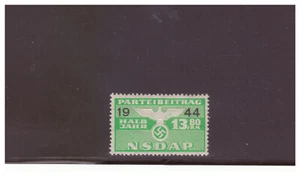 GER. THIRD REICH 1944 13.80 NSDAP DUES STAMP  VERY RARE MNH PBPG15 - Picture 1 of 1