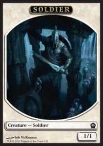 Mtg: Soldier Token (weiß 1/1) (V.1) Theros FR - Bild 1 von 1