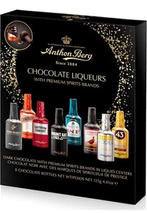Anthon Berg Dark Chocolate Liqueurs 8 Pieces - 125g - Picture 1 of 4