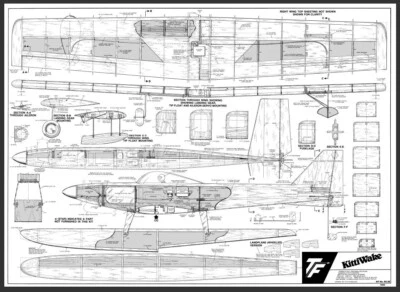 Top Flite KittyWake float plane plan set - Image 1 of 2