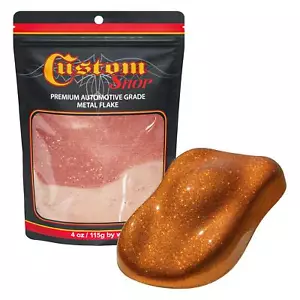 Custom Shop - Orange - 4-Ounce Large Flake .025 Micron Size - Picture 1 of 1