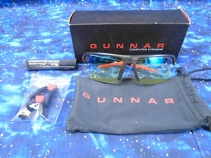 Gafas para computadora Gunnar Optics Phenom - ajuste torpedo / marco de ónix / lente ámbar - Imagen 1 de 2