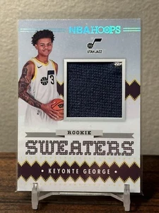 Keyonte George 2023-24 Hoops NBA Basketball Holiday Rookie Sweaters RC Jazz - Picture 1 of 2