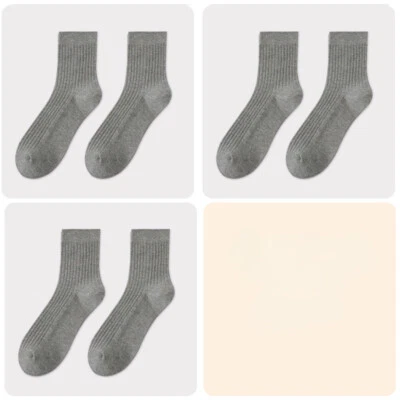 6 pares de calcetines otoño algodón hombre malla transpirable absorbente sudor calcetines Foto 1 de 4