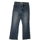 Armani Exchange A|X Boot Leg Jeans Mens 28X30 Button Fly Medium Wash Blue Denim