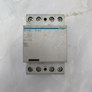 Hager ES440 40A 4 Pole Contactor Din Rail Mounted - Picture 1 of 9