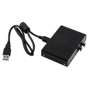 Channel External USB 5.1 Optical Audio Fiber Sound Card S/PDIF for Laptop PC NEW - Picture 1 of 9