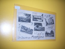 CARTOLINA ANTICA FABRIANO  VIAGG CON FRANCOBOLLO