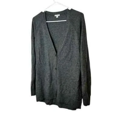 GAP Gray Wool Blend Cardigan Sweater Size Small Tall - Image 1 of 3