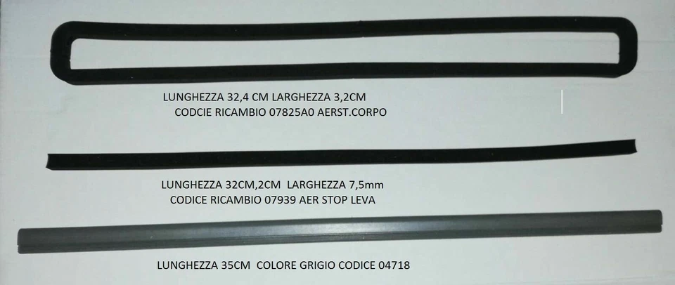 KIT GUARNIZIONI ORIGINALE PER MACCHINA SOTTOVUOTO MAGIC VAC GENIUS / ELITE