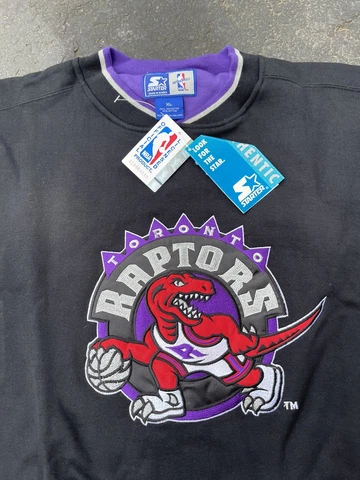 VTG 90s Toronto Raptors NBA Starter Sweatshirt BASKETBALL XL NWT New RARE! Cover